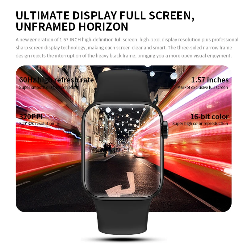 HW12 Full Screen Smart Watch 44MM 40MM Women Men Smartwatch with password Split Screen PK IWO13 W46