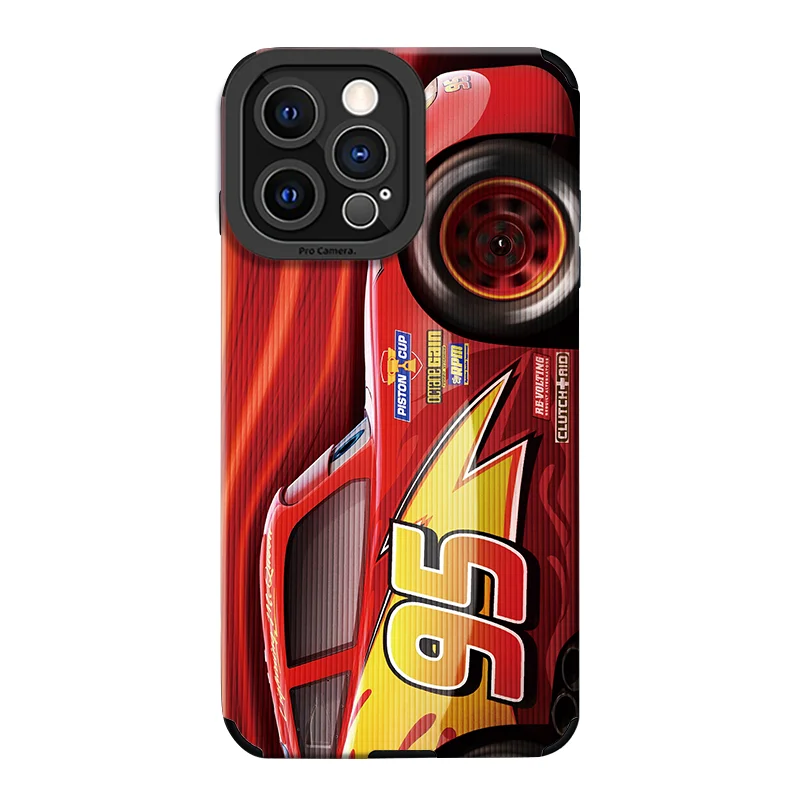 Pixar Автомобили Молния Маккуин гоночный мультфильм iphone13/12 мобильный телефон чехол