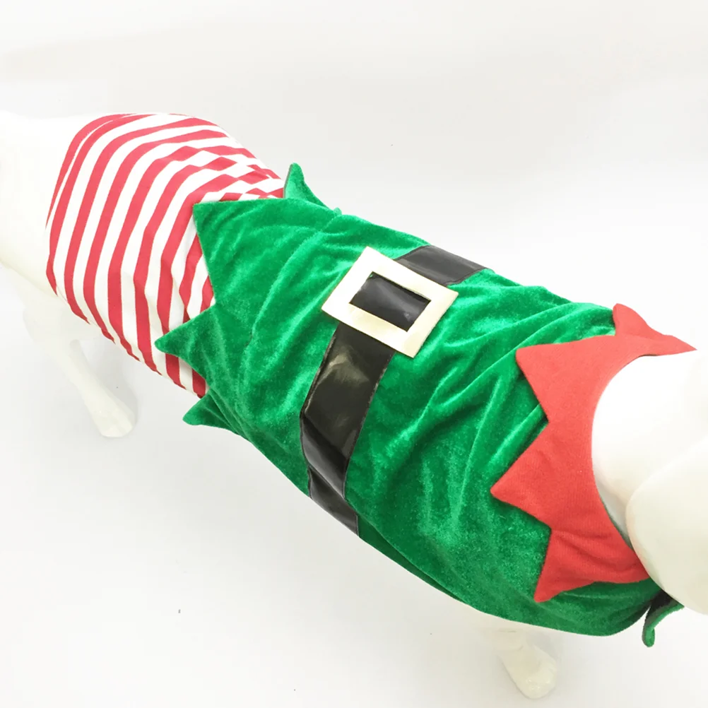 

Christmas Dogcostumes Dogs Costume Outfit Large Pug Customes Pet Elf Puppy Clothes Cat Dress Sweater