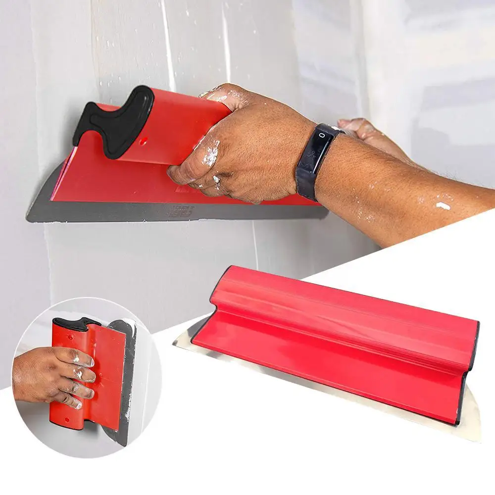 

Стальной пластиковый шпатель для отделки гипсокартона, Портативный Гибкий шпатель для окрашивания, лезвия для штукатурки стен C3v5