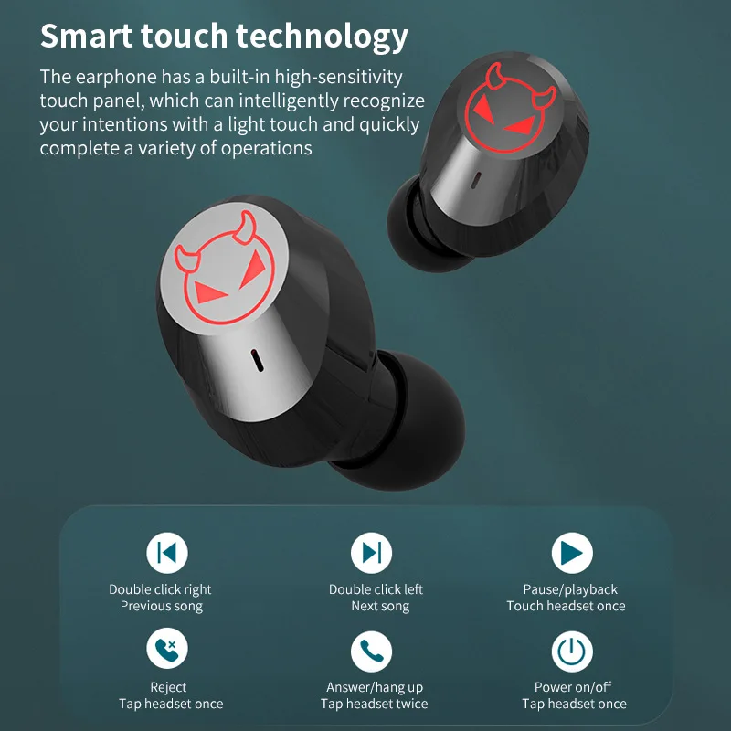 TWS-стереонаушники с поддержкой Bluetooth 5 1 и зарядным футляром на 1200 мА · ч |