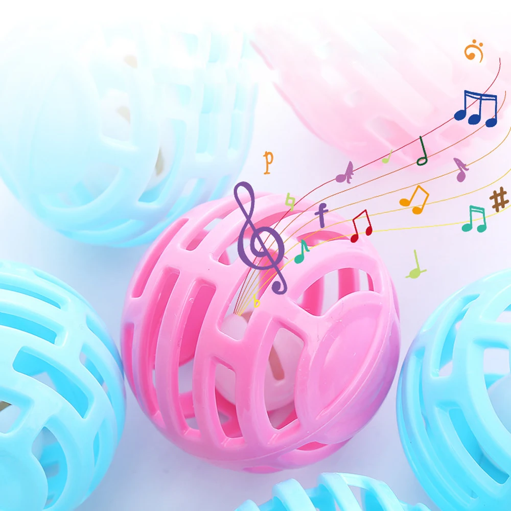 

Cat Accessories Toys For Cat Funny Cat Ball Hollow Out Plastic Ball Dog Cat Toy Bell Three-dimensional Ball Interaction Supplies