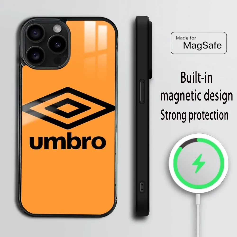 Sport U-Umbro-S Phone Case For iPhone 16 15 14 13 12 11 Pro Max Plus Mini Magsafe Mirror Wireless Magnetic Cover