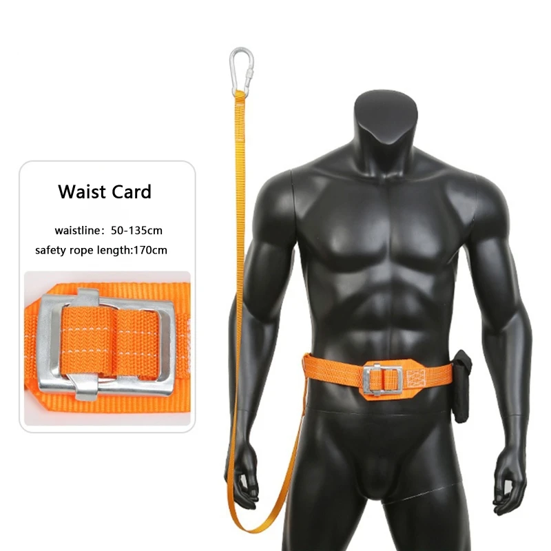 

High Strength Safety Rope High Work Safety Belt Safety Work Belt Waist Hook Rescue Rope Work Safety Belt for Women Men