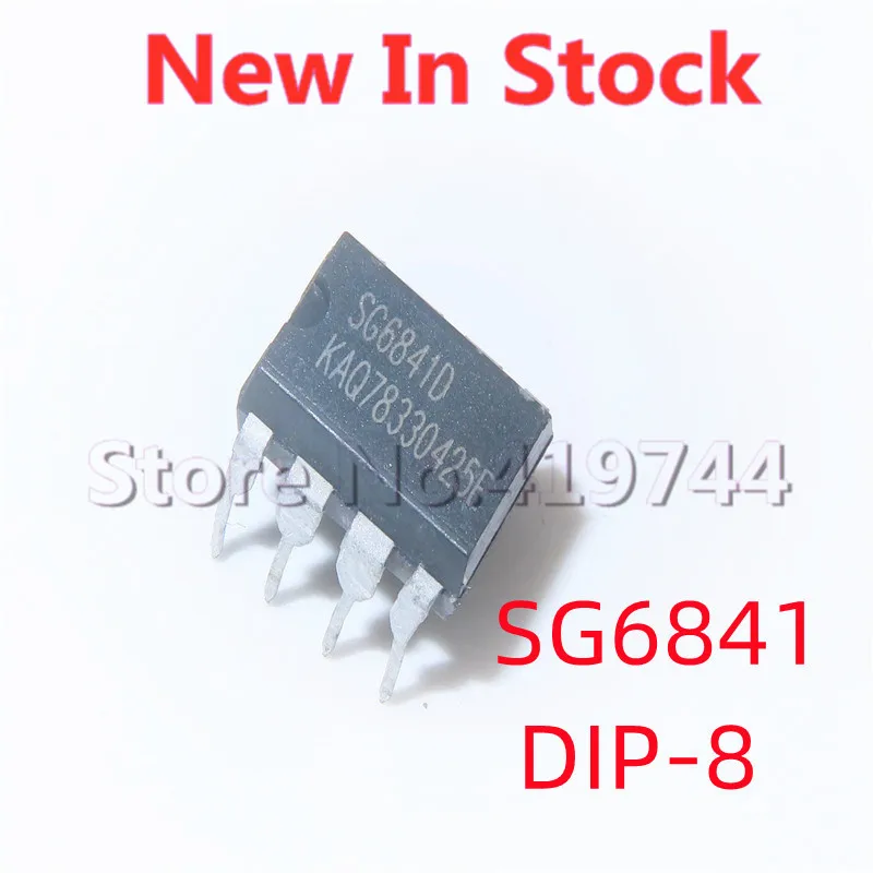 Чип питания LCD, 5 шт./лот SG6841DZ SG6841D SG6841 DIP-8, в наличии новые оригинальные IC