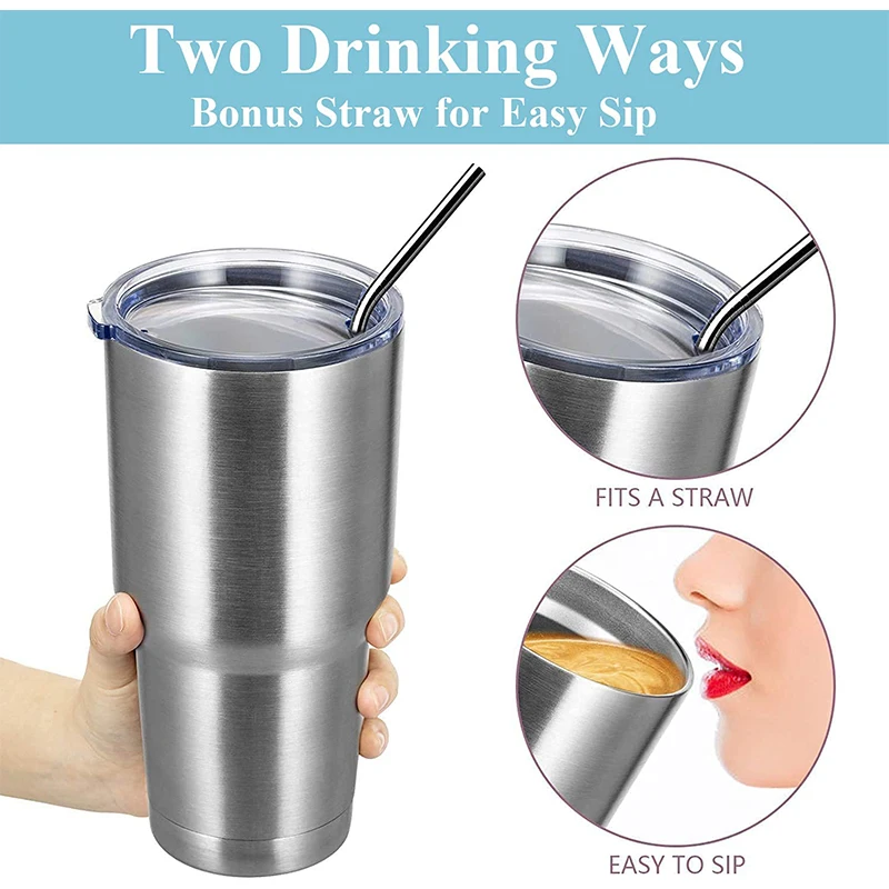 

30oz Stainless Steel Insulated Coffee Tumbler Double Wall Vacuum Insulated Travel Mug with Lid Durable Powder Coated Coffee Cup