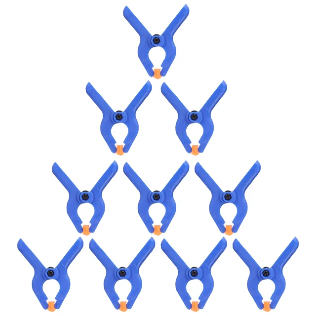 

10 Pcs 2In Color A Shape Spring Clips DIY Woodworking Tools Plastic Nylon Clamps Hand Tools Accessories