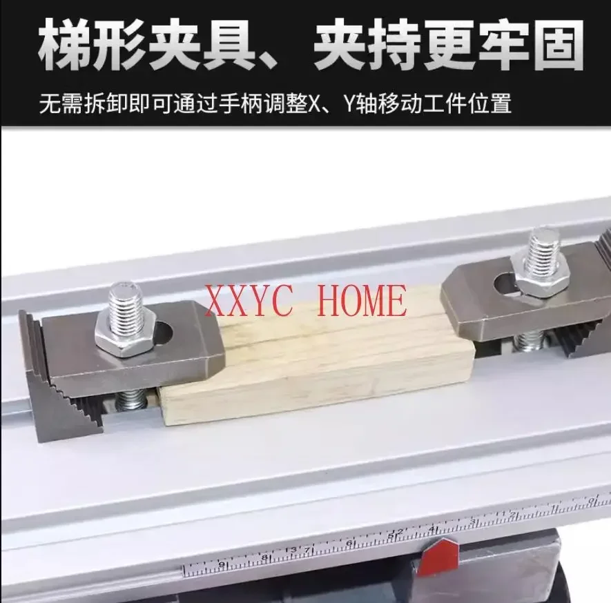 Составной стол AB8301 + тиски с крестообразным направляющим сверлом алюминиевые для