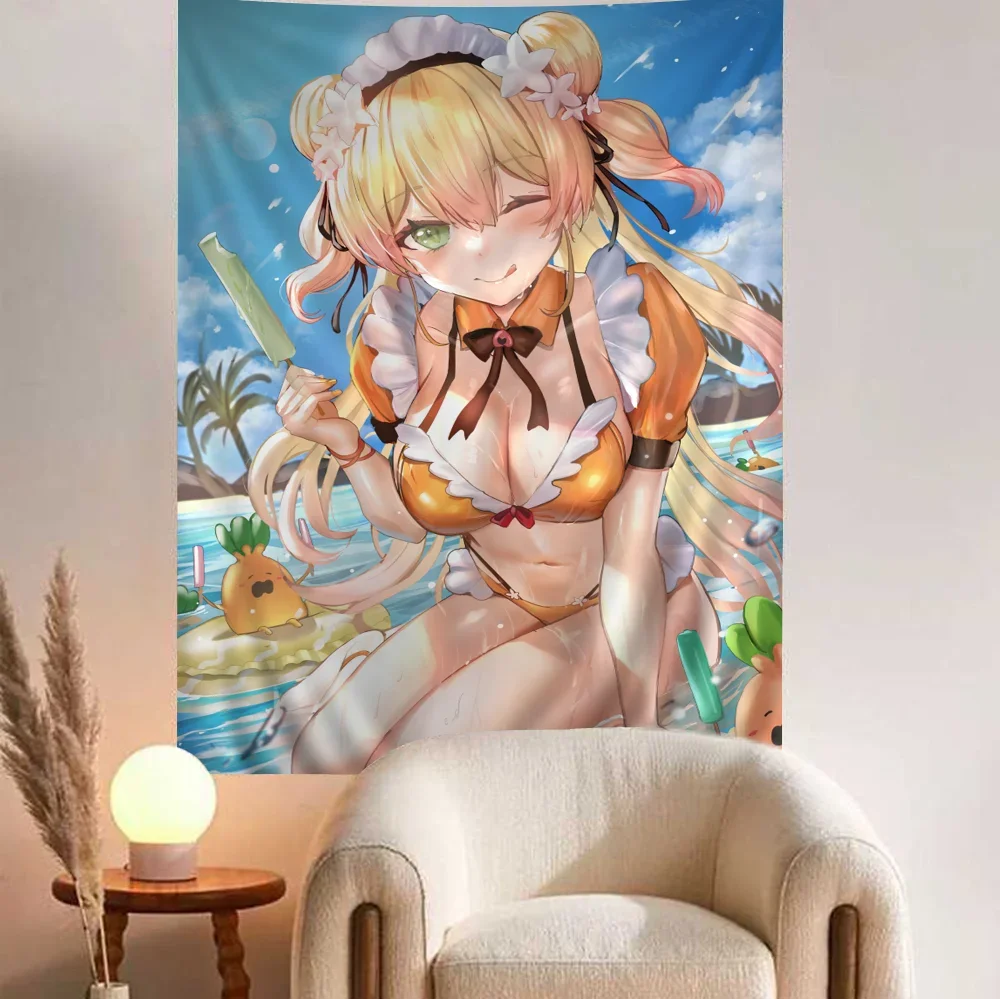 Momosuzu Nene Hololive художественный принт дешевый хиппи настенный богемный гобелены