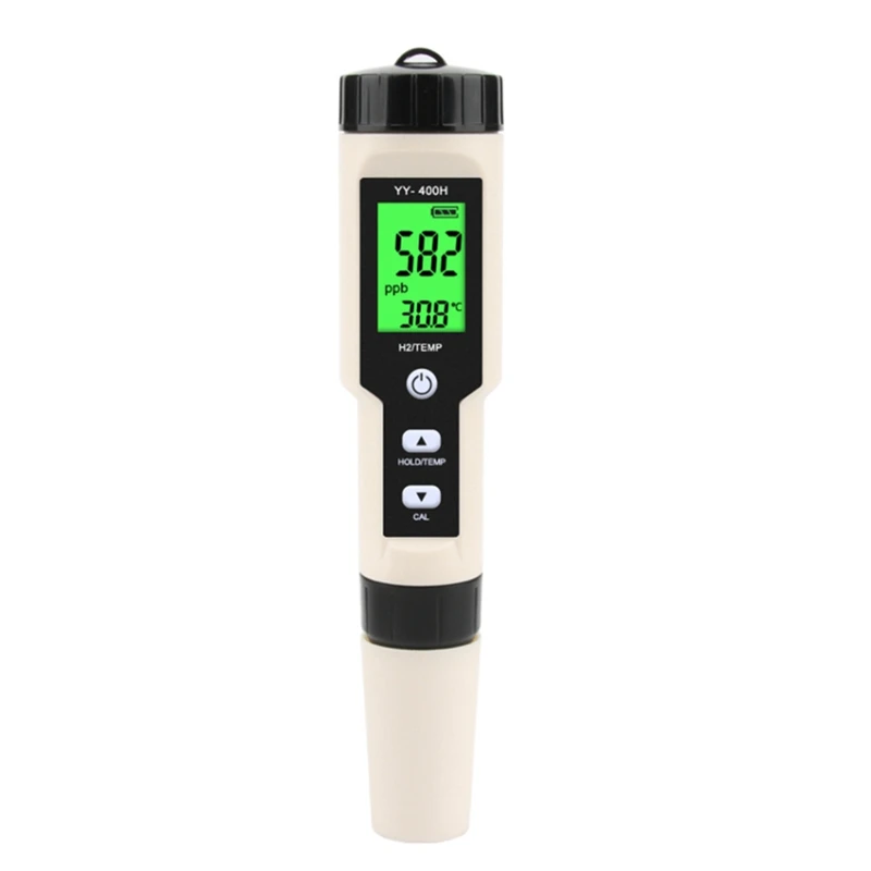

New H2/TEMP Meter 0-2400Ppb Digital Hydrogen Ion Water Quality Monitor Tester ATC For Drinking Aquariums Laboratory YY-400H