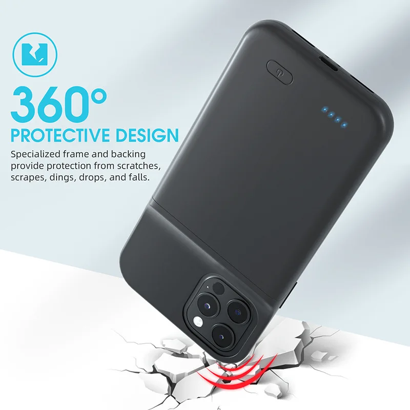 Чехол-зарядное устройство для iPhone 17 Air 16 15 14 Plus 13 12 Pro Max Mini Power Bank для iPhone 11, чехол для аккумулятора, портативный (art.: 3920d45827e77) - 3920d45827e77
