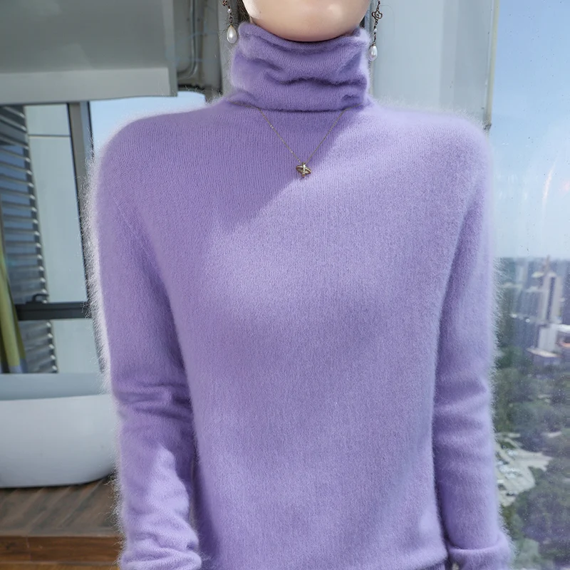 Осень-зима 2024 новая линия готовой к ношению норковый шерстяной свитер женский