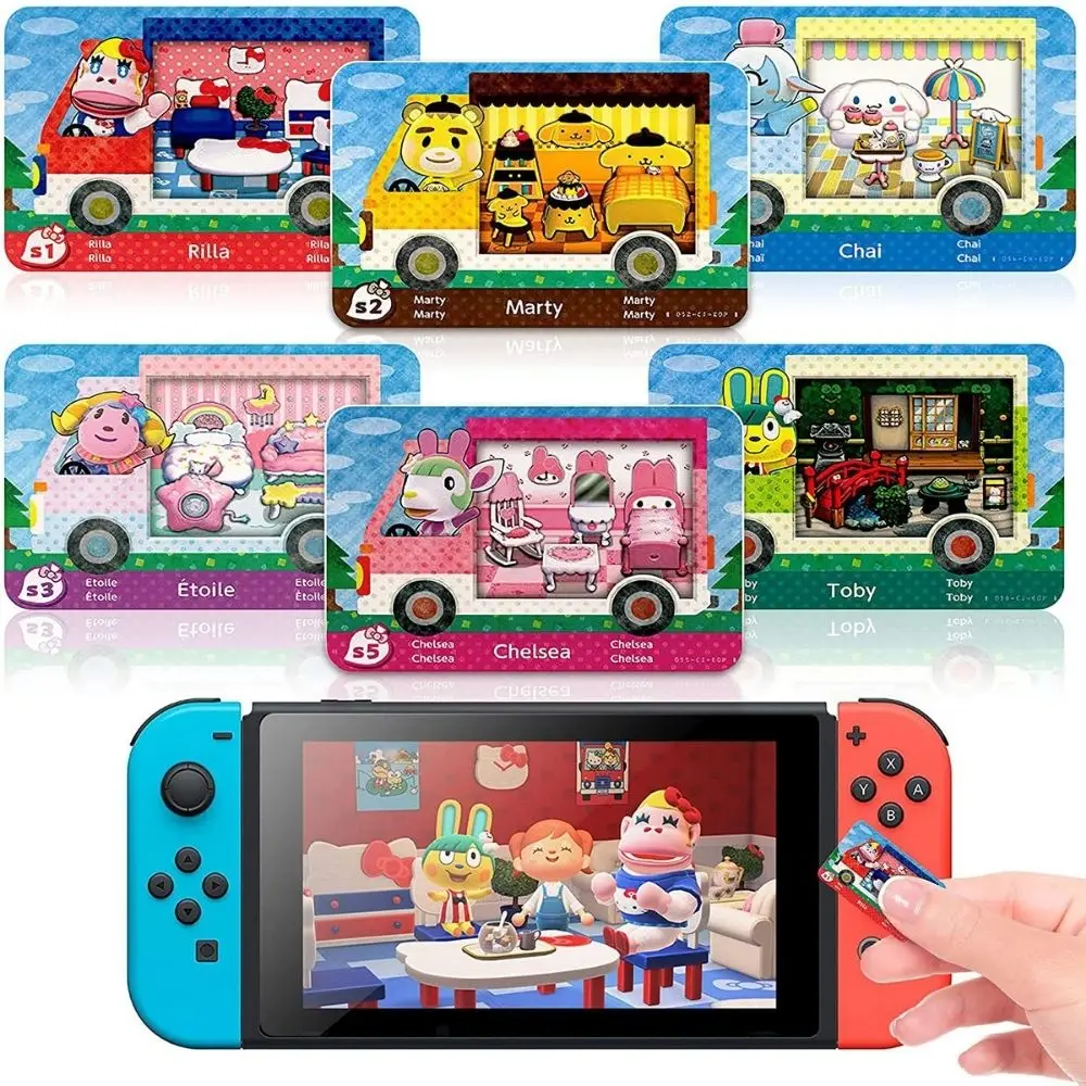 

50pcs Carte Animal Crossing Game Card For NS Switch 3DS NFC Cards Hot Villager Crossing Car