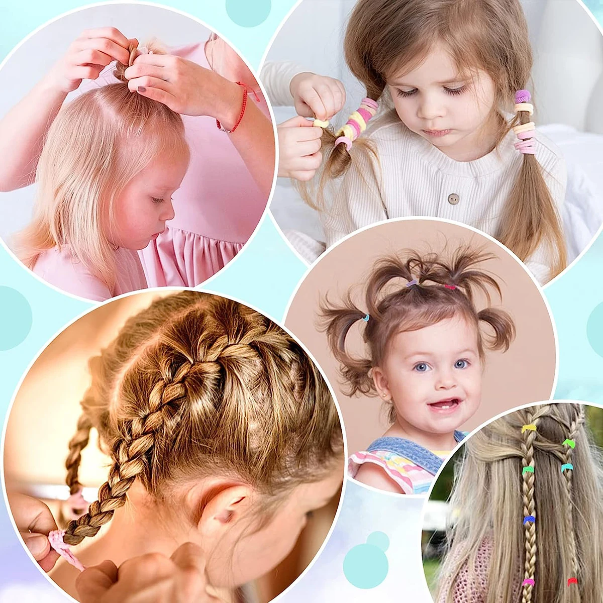 Набор Разноцветных Эластичных Резинок Для Волос Девочек - 300/250 Шт. Прочные