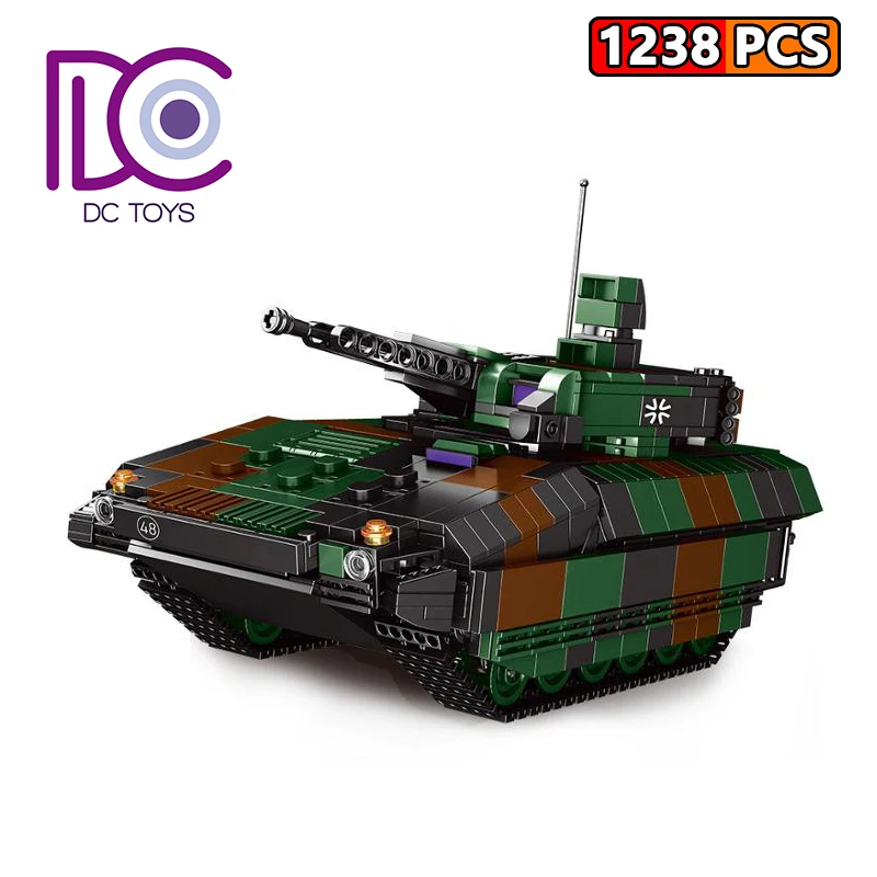 Военный немецкий танк Di &amp zi Второй мировой войны строительные блоки MOC