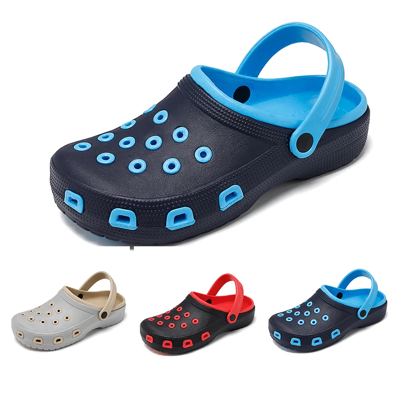 

Сандалии женские для сада и пляжа, дышащие босоножки с плоской подошвой, черные, модная летняя обувь для сада