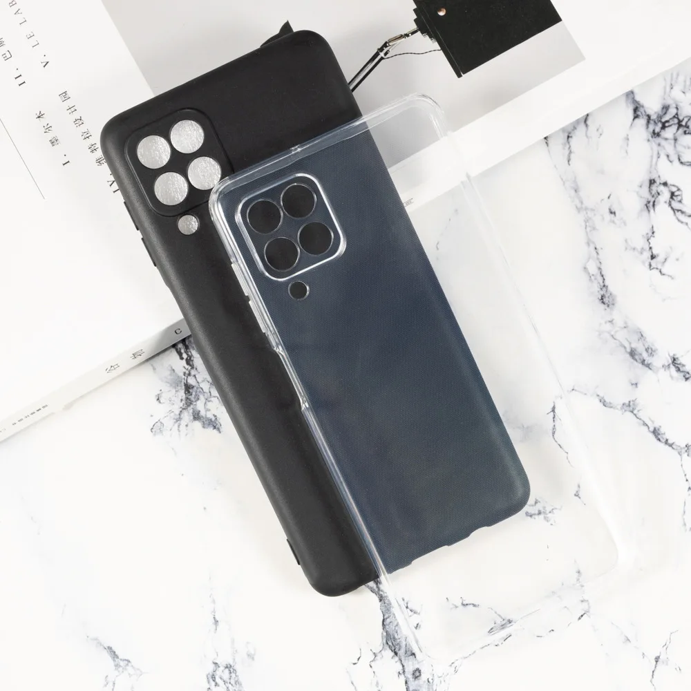 Для Samsung Galaxy F12 F22 M12 M42 Женская Стандартная силиконовая защитная задняя крышка для смартфона мягкий чехол из ТПУ