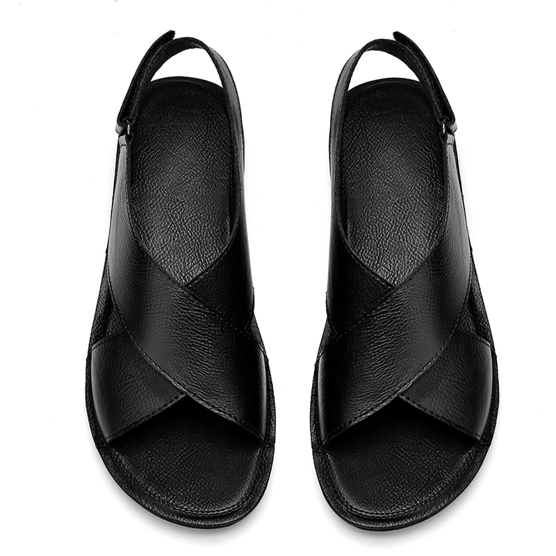 Летние мужские сандалии модные брендовые сандалии-гладиаторы из натуральной