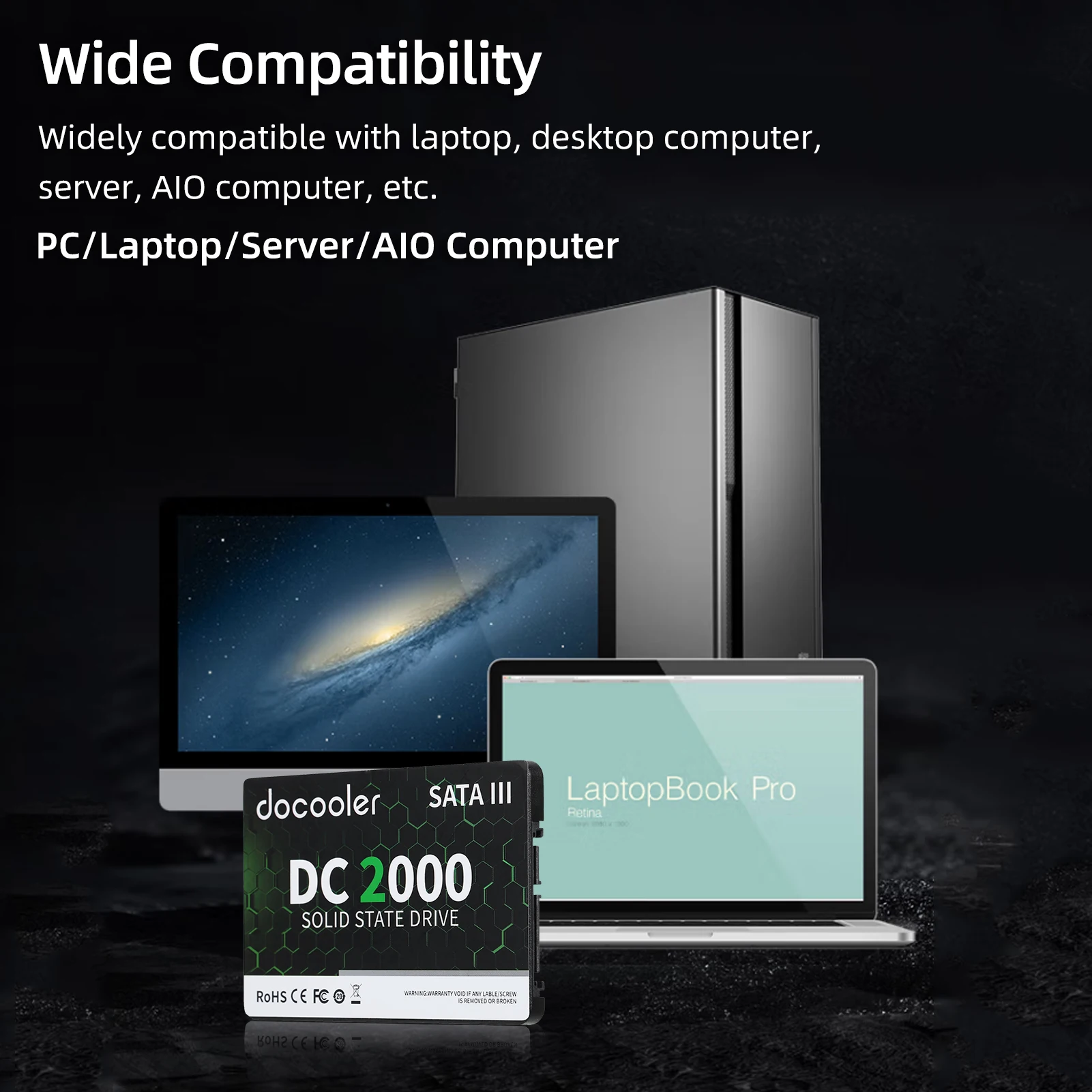 Внутренний твердый накопитель docooler DC2000 2 5 дюйма SSD SATA III 128 ГБ/256 ГБ/512 ГБ/ТБ |