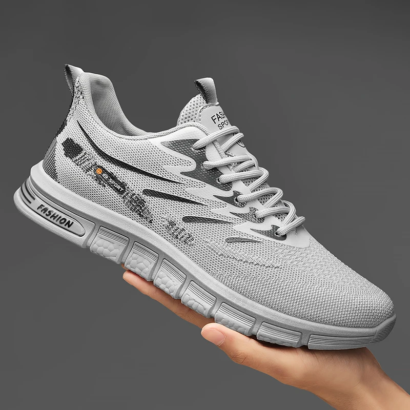 Casual Men Sneakers Summer Running Shoes Breathable Mesh Sports Shoes for Man Comfortable Zapatillas Hombre Walking Footwear