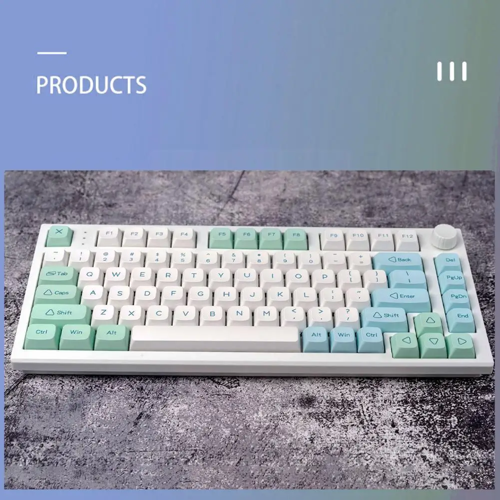 

Xda 133 Keys Pbt Dye Sub Keycaps Xda Minimalist Green Ice Mint For Mx Switch Mechanical Keyboard 68 75 84 87 98 104 Layout P7x7