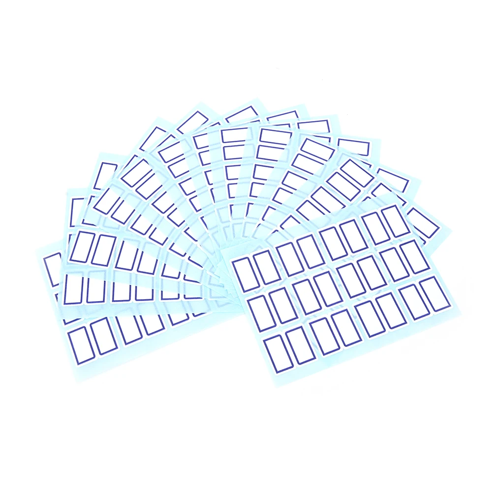 

12sheets/pack Blank Stickers Can Be Used On Almost Any Clean Solid Surface White Sticker Paper Smooth Die-cut