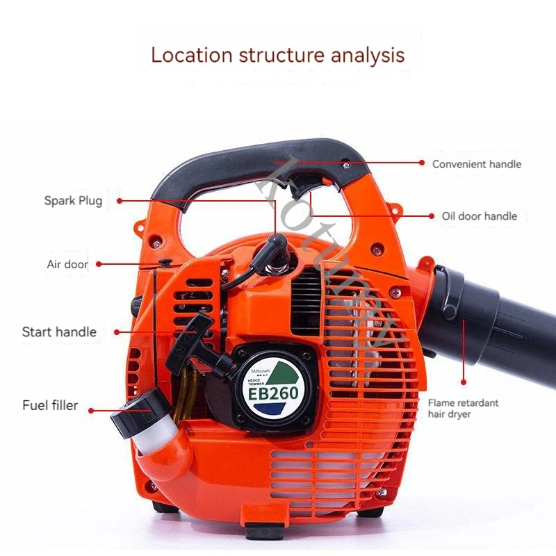 Портативный бензиновый воздуходувка садовый очиститель листьев пылесос