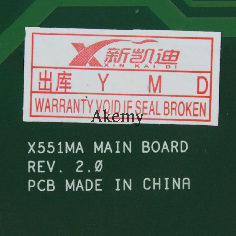 Материнская плата Akemy X551MA для ноутбука Asus X551M X551 F551MA D550M протестированная