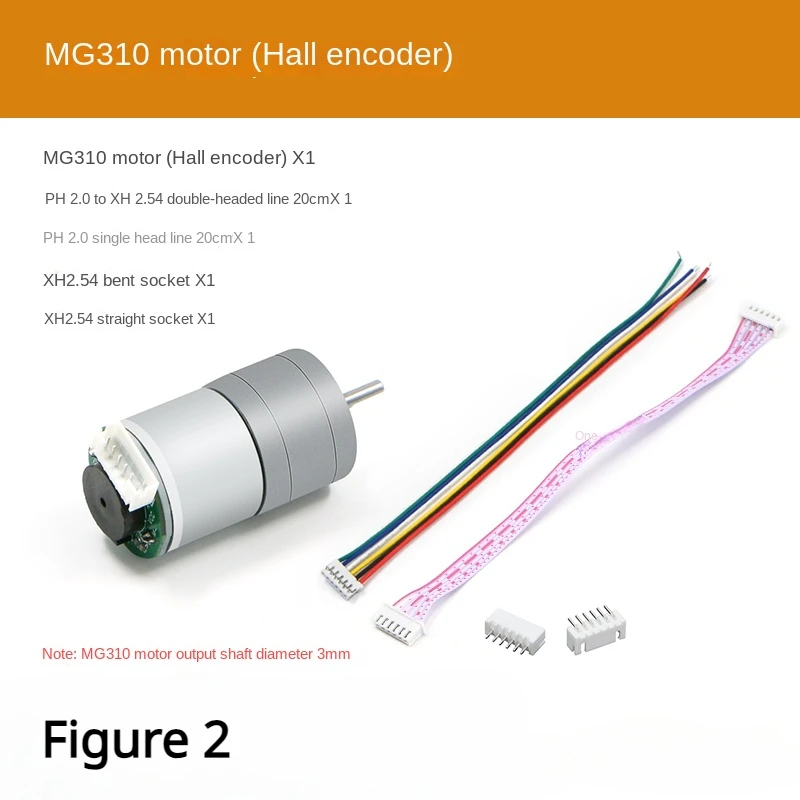 Мотор-редуктор постоянного тока MG310 металлическая шестерня 12 В интеллектуальный