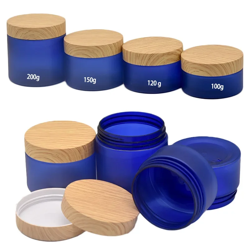 Пустые косметические контейнеры белые черные матовые замороженные крышки