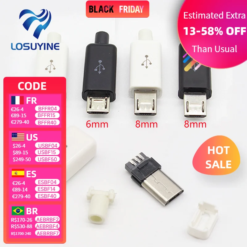

10 шт., разъёмы для USB-порта