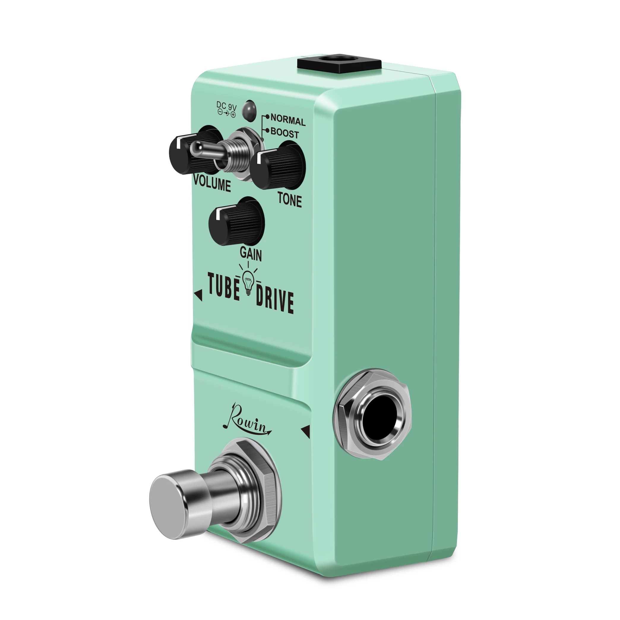 Rowin LN-328 Tube Drive Guitar Analog Overdrive Pedal Classic Blues Pedals Distortion Box Normal & Boost Modes Mini Size