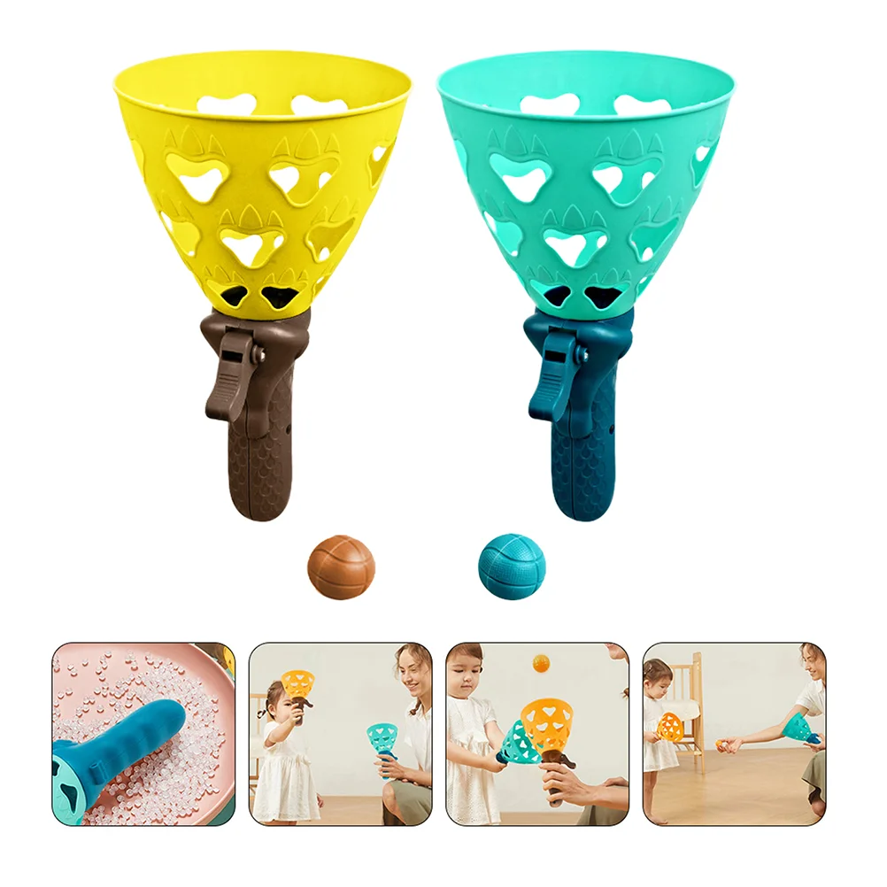 

Catch Game Toy Launcher Click Scoop Set Basket Backyard Cup Kids Toys Catching Beach Summer Outdoor Fun Throw Air Motor Skills