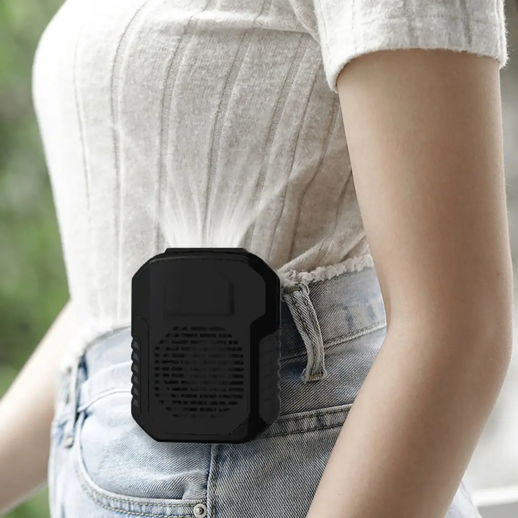 

Portable Waist Fan USB Air Conditioning Hanging Neck Mini Fan Exhaust Fan Outdoor Sports Air Conditioning Cooling Artifac