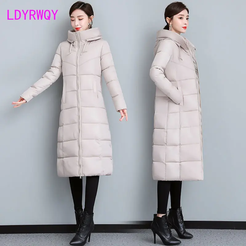 Women's 2022 new western style long cotton coat large size winter coat winter coat women's cotton-padded jacket