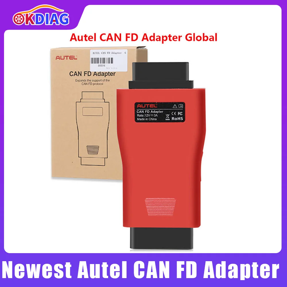 

AUTEL CAN FD Adapter Compatible With MaxiFlash Elite J2534 VCI MS908 MS906 Series Support CANFD PROTOCOL For Autel VCI