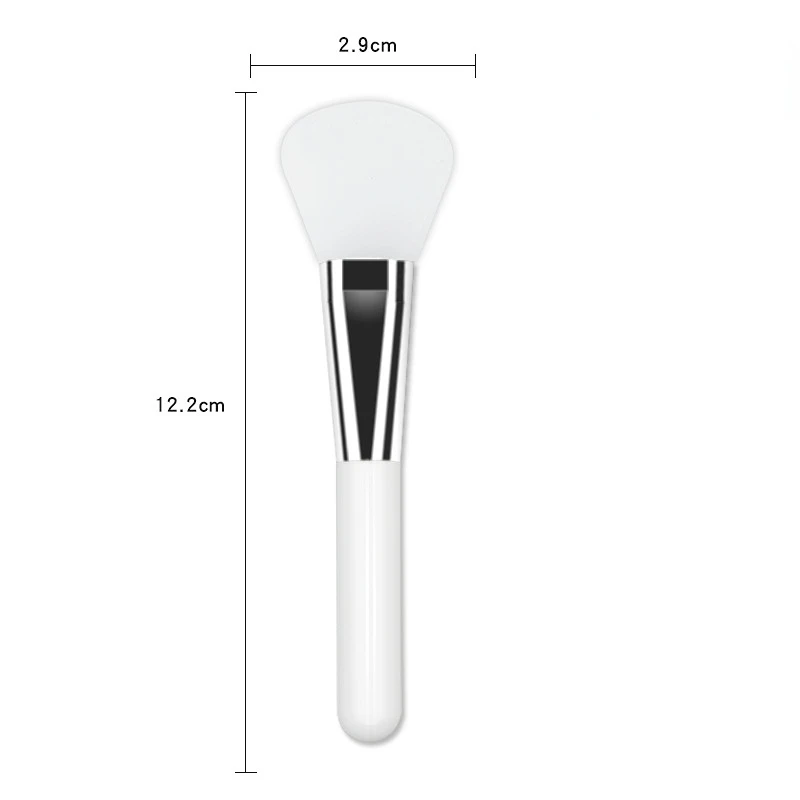 

1Pc White Silicone Makeup Facial Mask Brush Professional Mud Cream Brushes DIY Skin Care Foundation Gel Cosmetic Beauty Tool