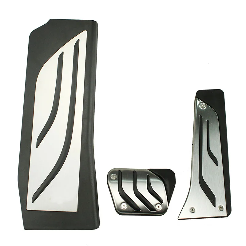 

Stainless Steel Foot Rest Pedals Gas Fuel Brake Footrest Pedal Auto For 2017 2018 BMW 5 Series G30 G38 520d 520i 525i 528i 530i