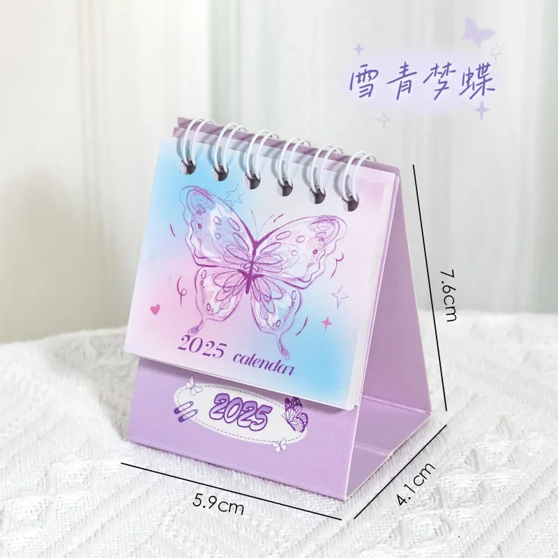 

MOONBIFFY Мини-настольный календарь с бабочкой 2024