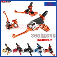 universal cnc adjustable ext endable folding clutch lever for honda cr crf xr xl 85 125 150 230 250 450 motocross motorcycle