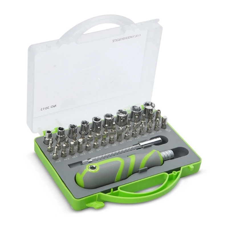 

Набор Магнитных прецизионных насадок для отвертки, Ремонтный комплект отверток с храповым механизмом Torx, 41 в 1