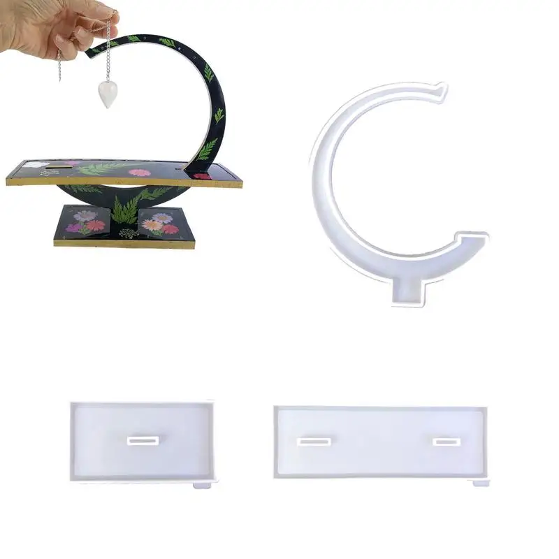 Форма для хранения ювелирных изделий смоляная форма подсвечника силиконовая