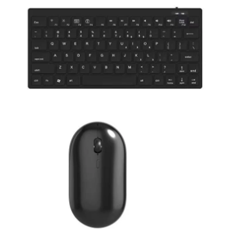 

Wireless Keyboard And Mouse Combo Small And Quiet Chocolate Key 2.4Ghz 78-Key Wireless Keyboard And Mouse Combo (Black)