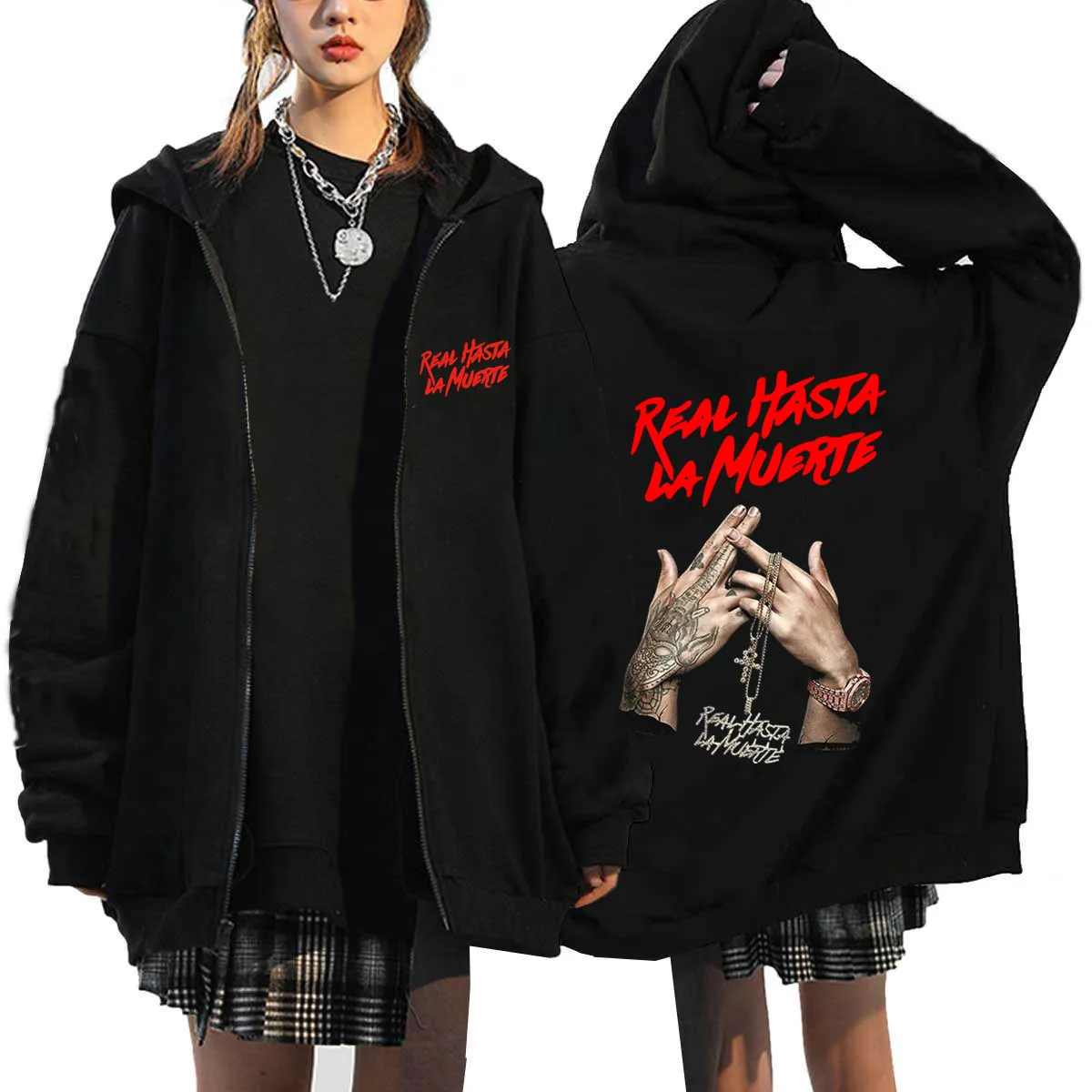 

Толстовка с капюшоном на молнии, с принтом АА, повседневная спортивная одежда, толстовка на молнии для мужчин и женщин