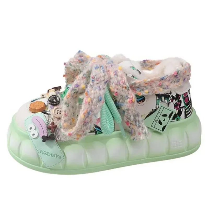 Kawaii женская спортивная обувь удобная модная зимняя повседневная дизайнерская на