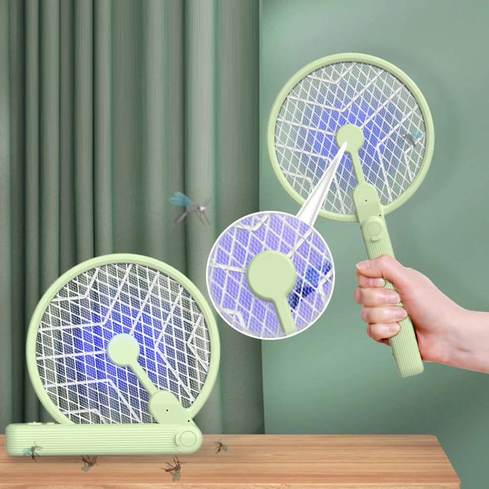 

3In1 3000V Mosquito Killer Lamp Multifunction Angle Adjustable Electric Bug Zapper USB Rechargeable Intelligent Mosquito Swatter