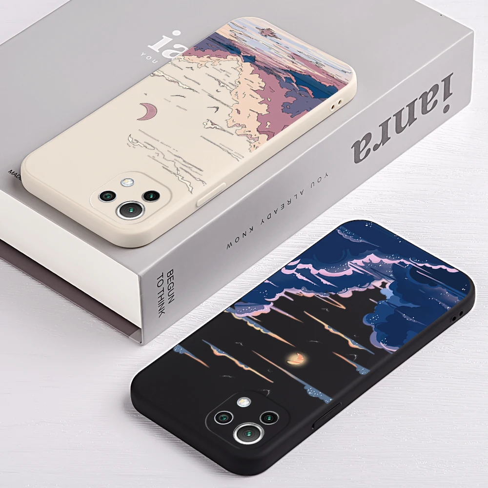 

landscape comic Phone Case For Xiaomi Mi 12 Pro Mi 12X Mi 11 Lite NE 5G Mi 11 Ultra Pro 5G Mi 11T Mi 10T Mi 10 Pro Soft Cover