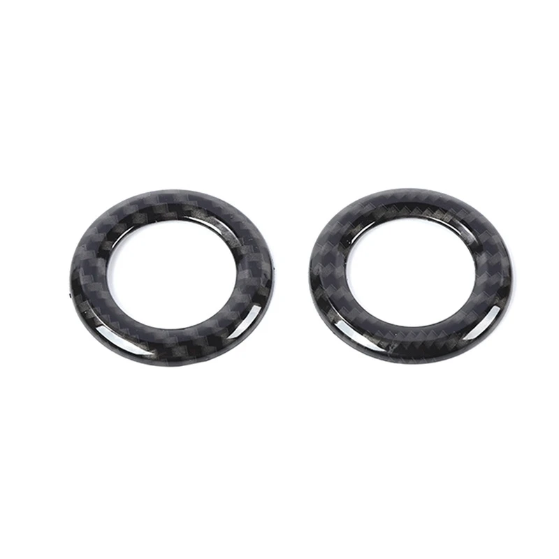 

Car Seat Headrest Button Ring Cover Decoration Trim for Chevrolet Colorado 2014-2021 Accessories (ABS Carbon Fiber)