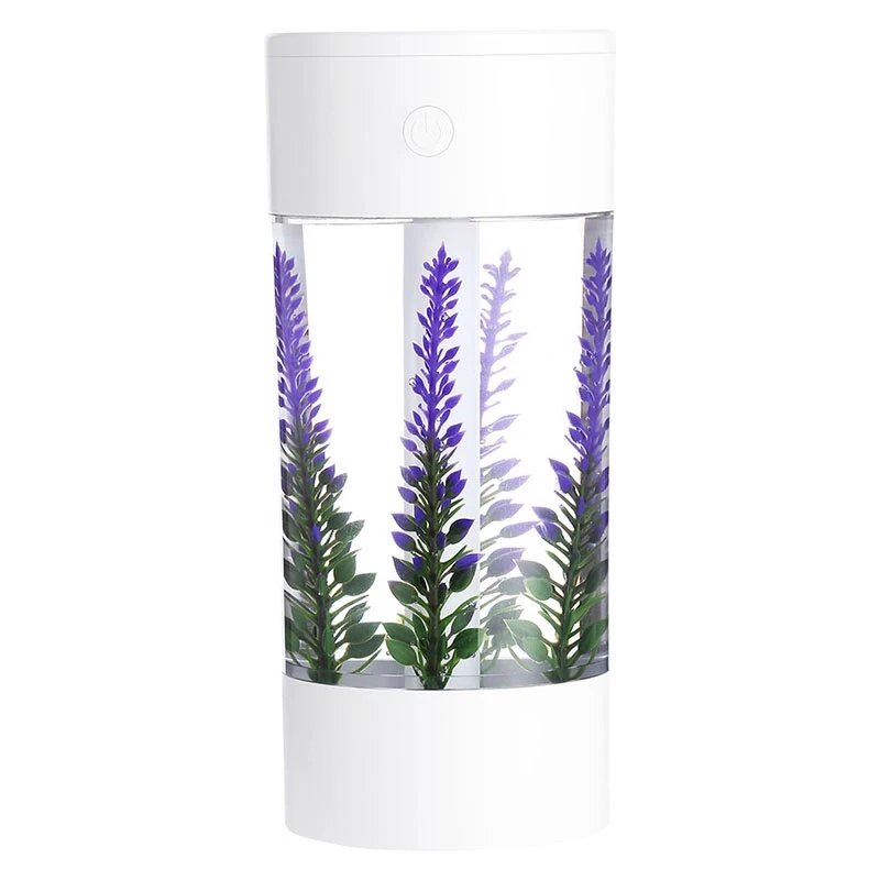 

360Ml Air Humidifier Lavender Landscape USB Humidifier Aromatic Oil Diffuser with 7 Color Light ,for Car Bedroom Office