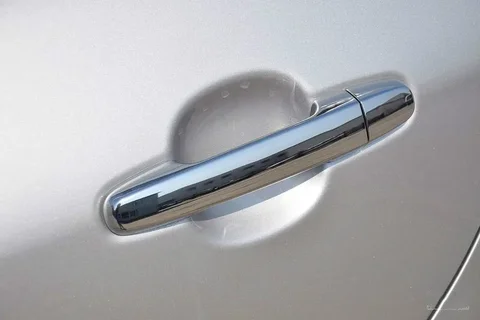 Для Toyota Avensis T250 2003-2008 кованый узор из углеродного волокна, хромированная дверная ручка автомобиля, накладка, аксессуары для стайлинга